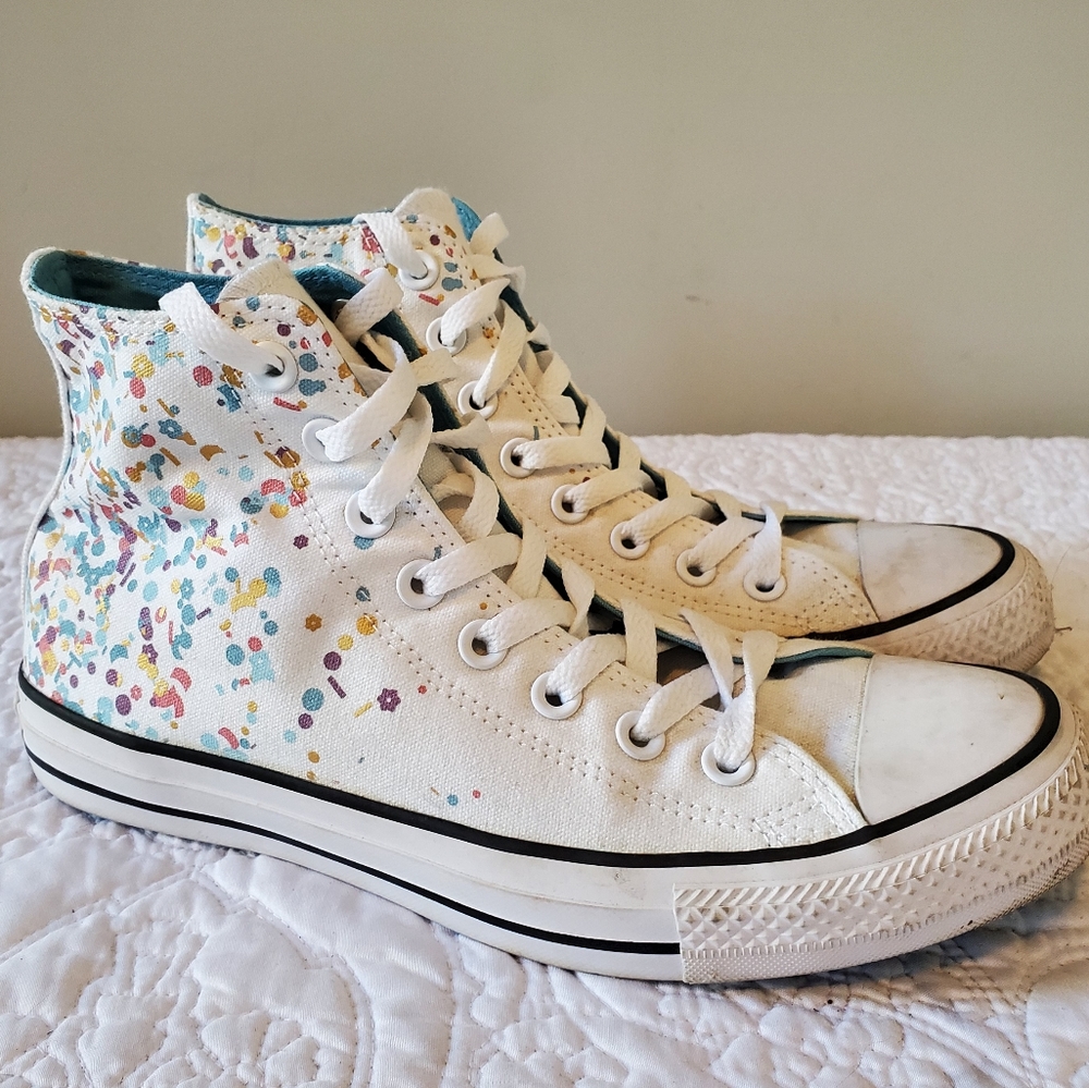 CONVERSE All Stars Confetti Multicolor Unisex High Top Sneakers, Shoes